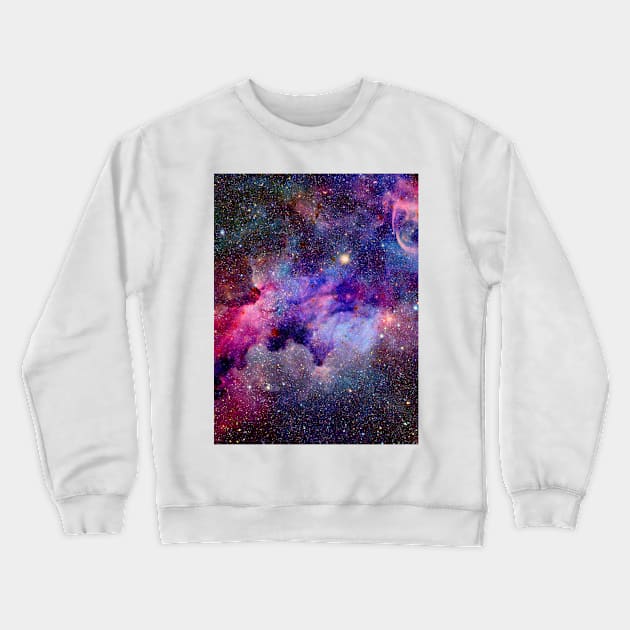 Colorful Glitter Galaxy Sky Crewneck Sweatshirt by NewburyBoutique